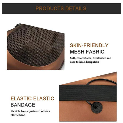 Avelena | Beheiztes Nacken- und Rückenmassagekissen | Muskelentspannung & Schmerzlinderung