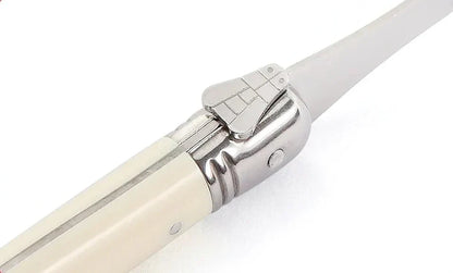 Avelena | Elfenbeinfarbenes Laguiole-Besteckset