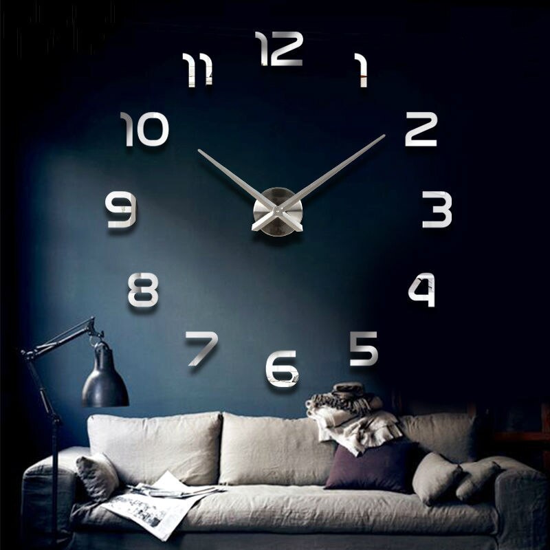 Avelena | Time Master Fashion 3D Große Wanduhren Spiegelaufkleber