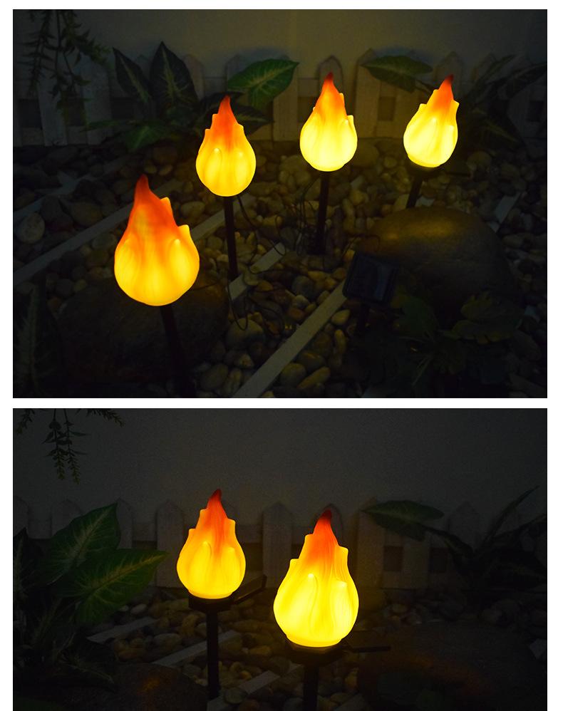 Avelena | Solar-Außenlichter mit flackernder Flamme, Solarlichter für außen, wasserdichte LED-Flammenfackeln, Solar-Außenlichter für Camping Garten Landschaft Patio Weg Außendekoration