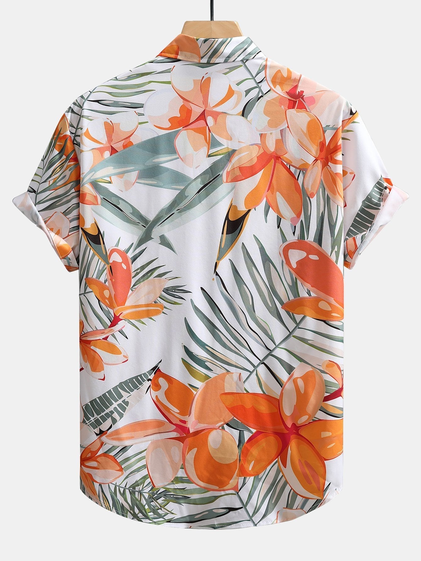 Avelena Plants Print Button Up Shirt