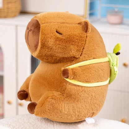 Avelena | Die Kawaii Capybara mit Mini Avocado Rucksack Plüschspielzeug