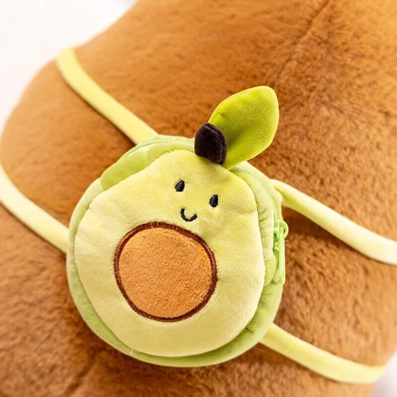 Avelena | Die Kawaii Capybara mit Mini Avocado Rucksack Plüschspielzeug
