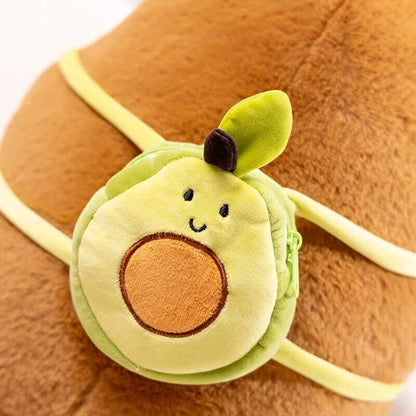 Avelena | Die Kawaii Capybara mit Mini Avocado Rucksack Plüschspielzeug