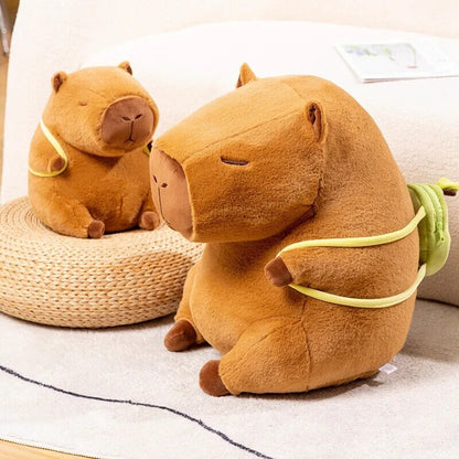 Avelena | Die Kawaii Capybara mit Mini Avocado Rucksack Plüschspielzeug