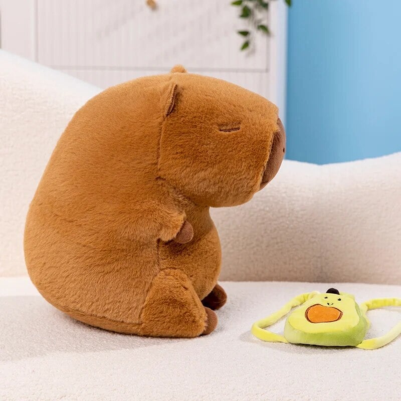Avelena | Die Kawaii Capybara mit Mini Avocado Rucksack Plüschspielzeug