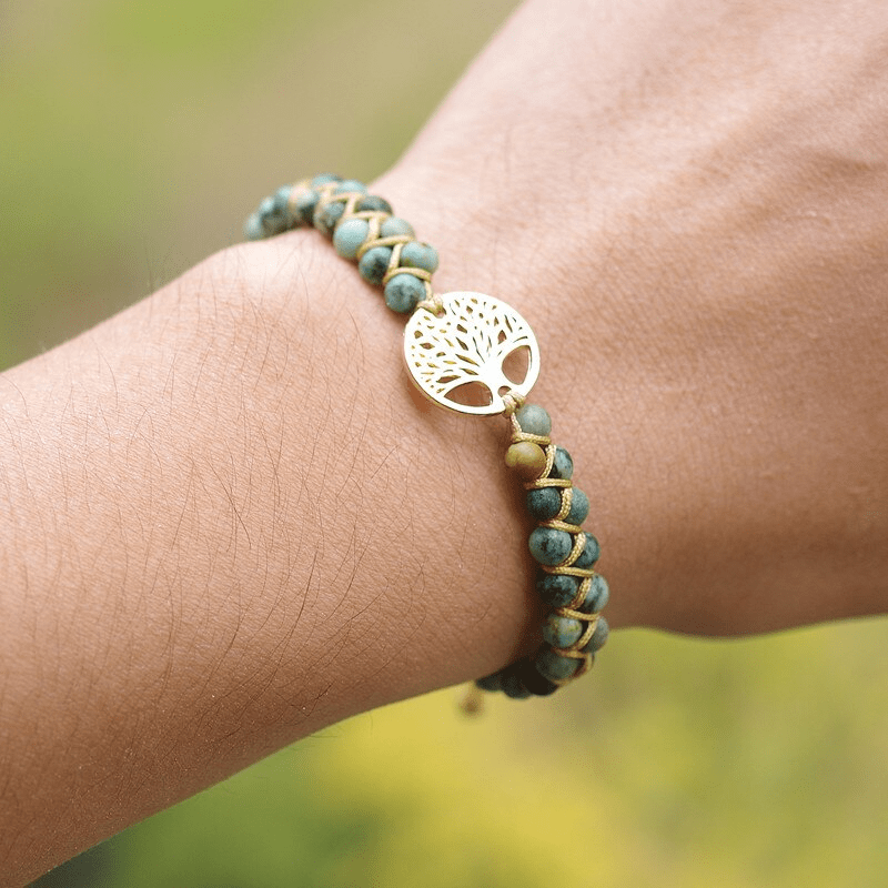 Avelena | Lebensbaum Armband mit Afrikanischem Jasper Auralyn