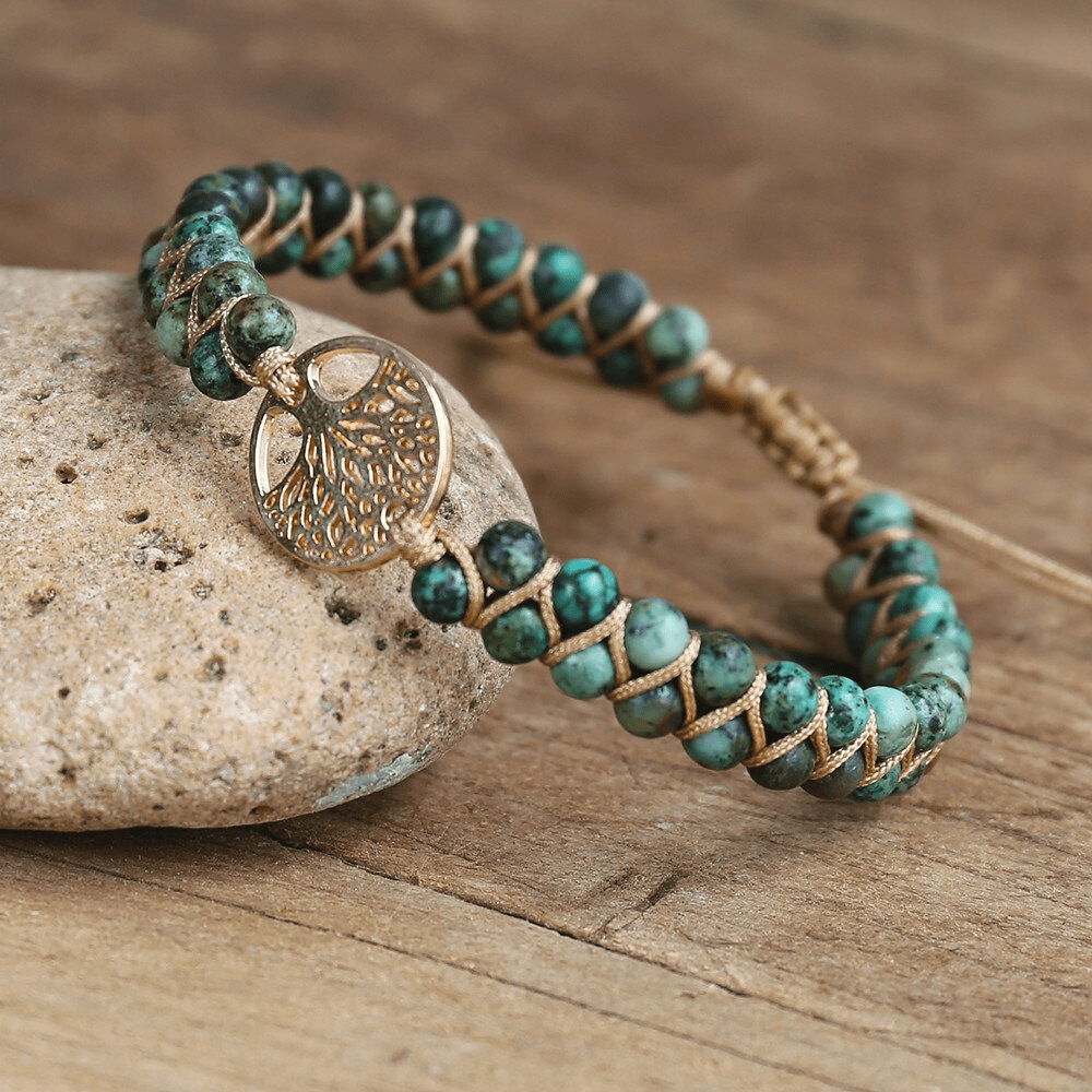 Avelena | Lebensbaum Armband mit Afrikanischem Jasper Auralyn