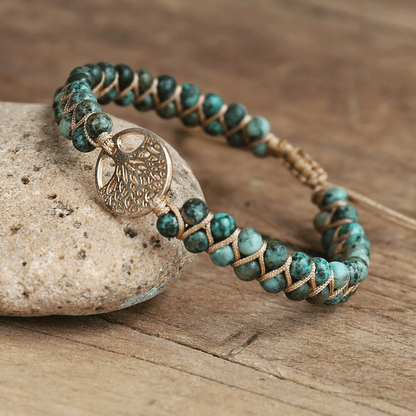 Avelena | Lebensbaum Armband mit Afrikanischem Jasper Auralyn