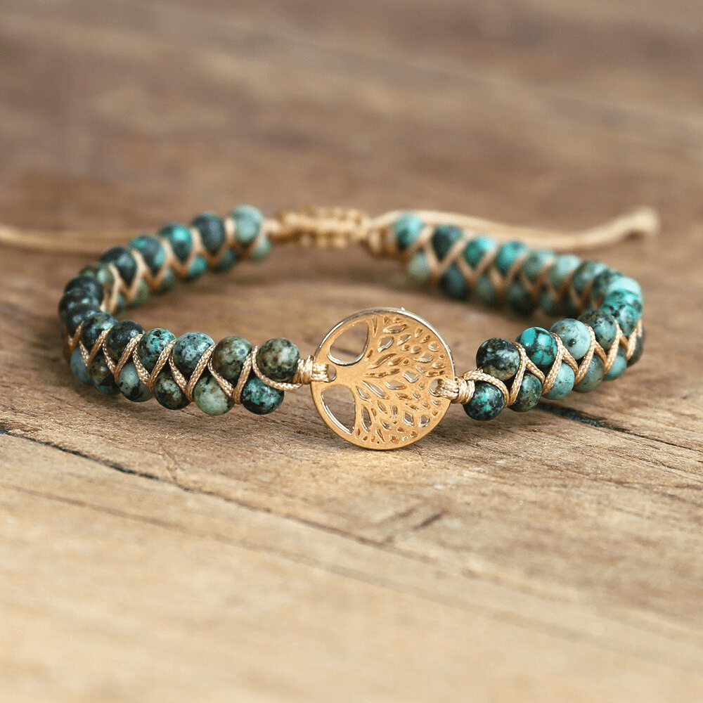 Avelena | Lebensbaum Armband mit Afrikanischem Jasper Auralyn