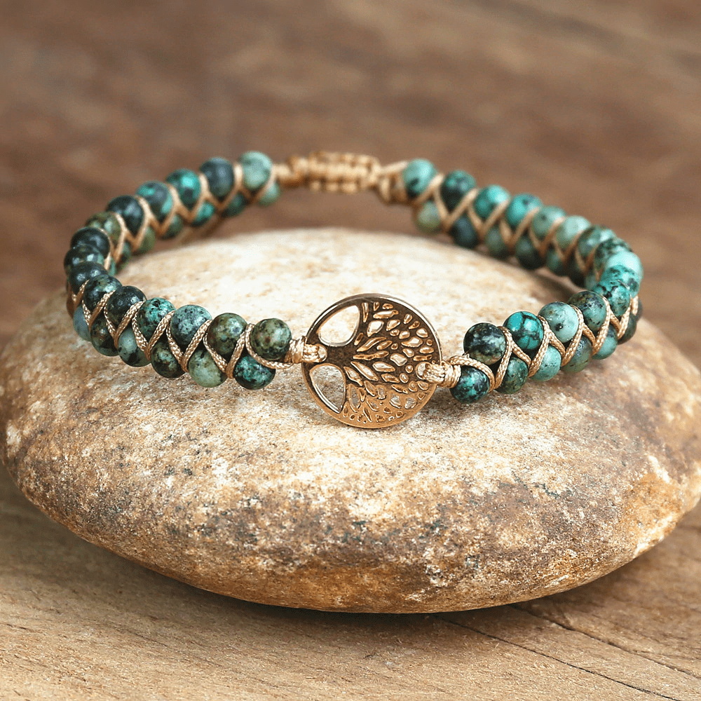 Avelena | Lebensbaum Armband mit Afrikanischem Jasper Auralyn