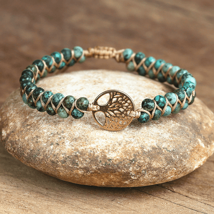 Avelena | Lebensbaum Armband mit Afrikanischem Jasper Auralyn