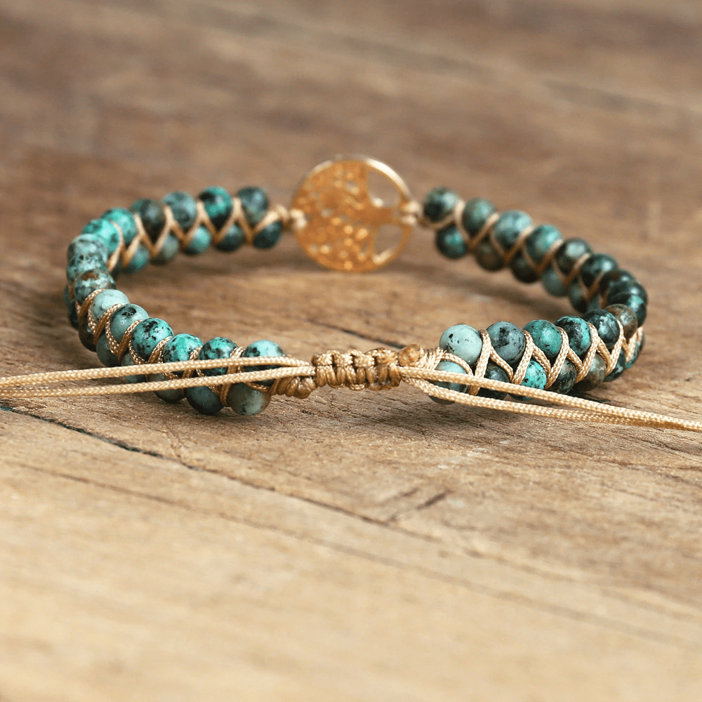 Avelena | Lebensbaum Armband mit Afrikanischem Jasper Auralyn
