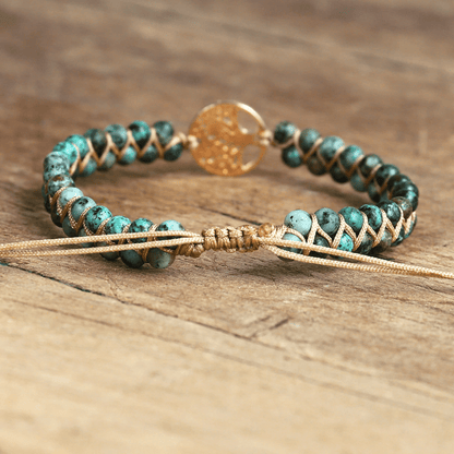 Avelena | Lebensbaum Armband mit Afrikanischem Jasper Auralyn