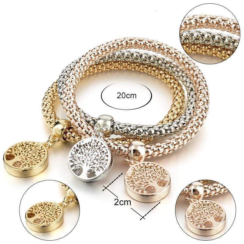 Avelena | Lebensbaum Armbandset - 3-Teilig Liora