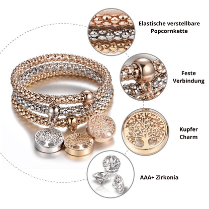 Avelena | Lebensbaum Armbandset - 3-Teilig Liora