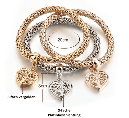 Avelena | Lebensbaum Armbandset - 3-Teilig Liora