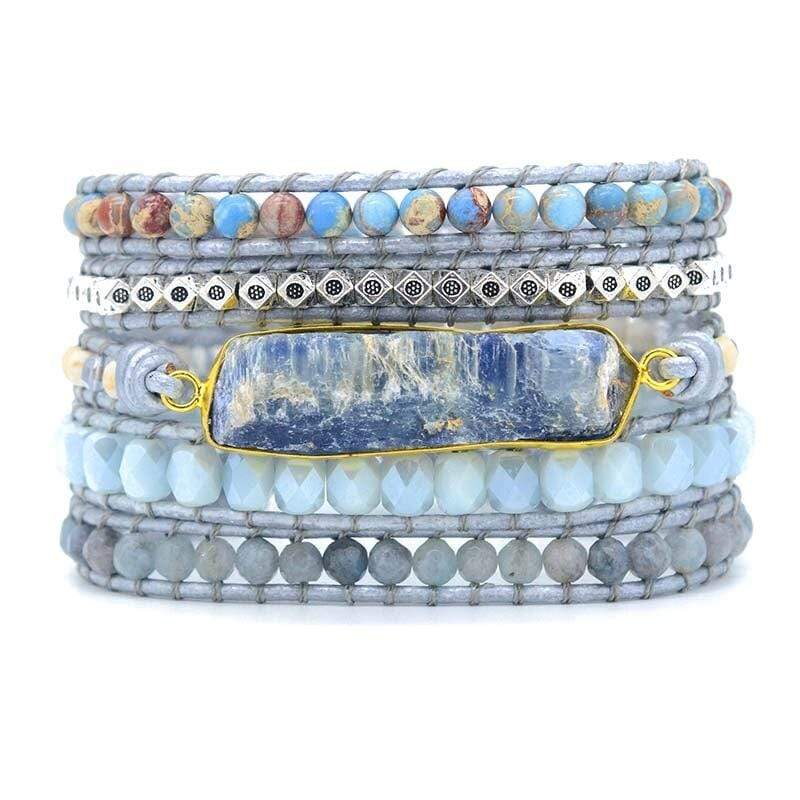 Avelena | Verzauberndes Blau Topas Armband
