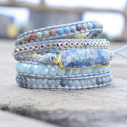 Avelena | Verzauberndes Blau Topas Armband