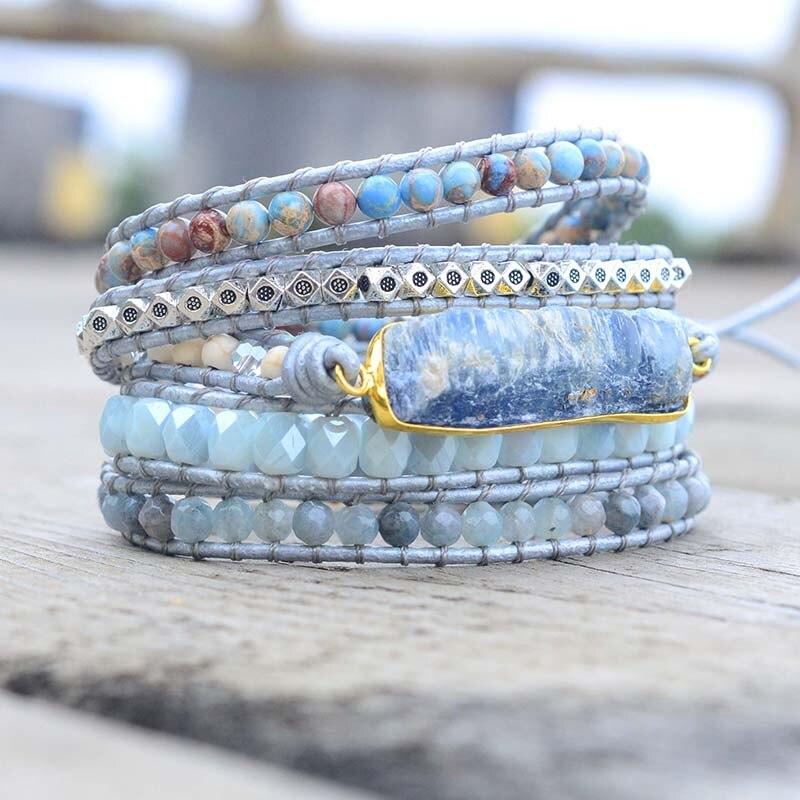 Avelena | Betörende Blaue Topas Armband