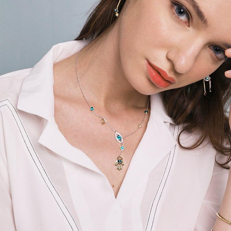 Avelena | Elegante Silberkette mit Hamsa