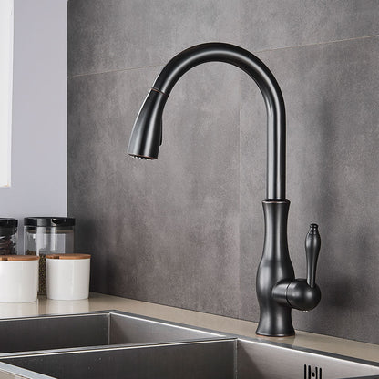 Avelena | Messing Küchenarmatur Pull Out Mixer Spüle Wasserhahn 360 Rotation Single Handle