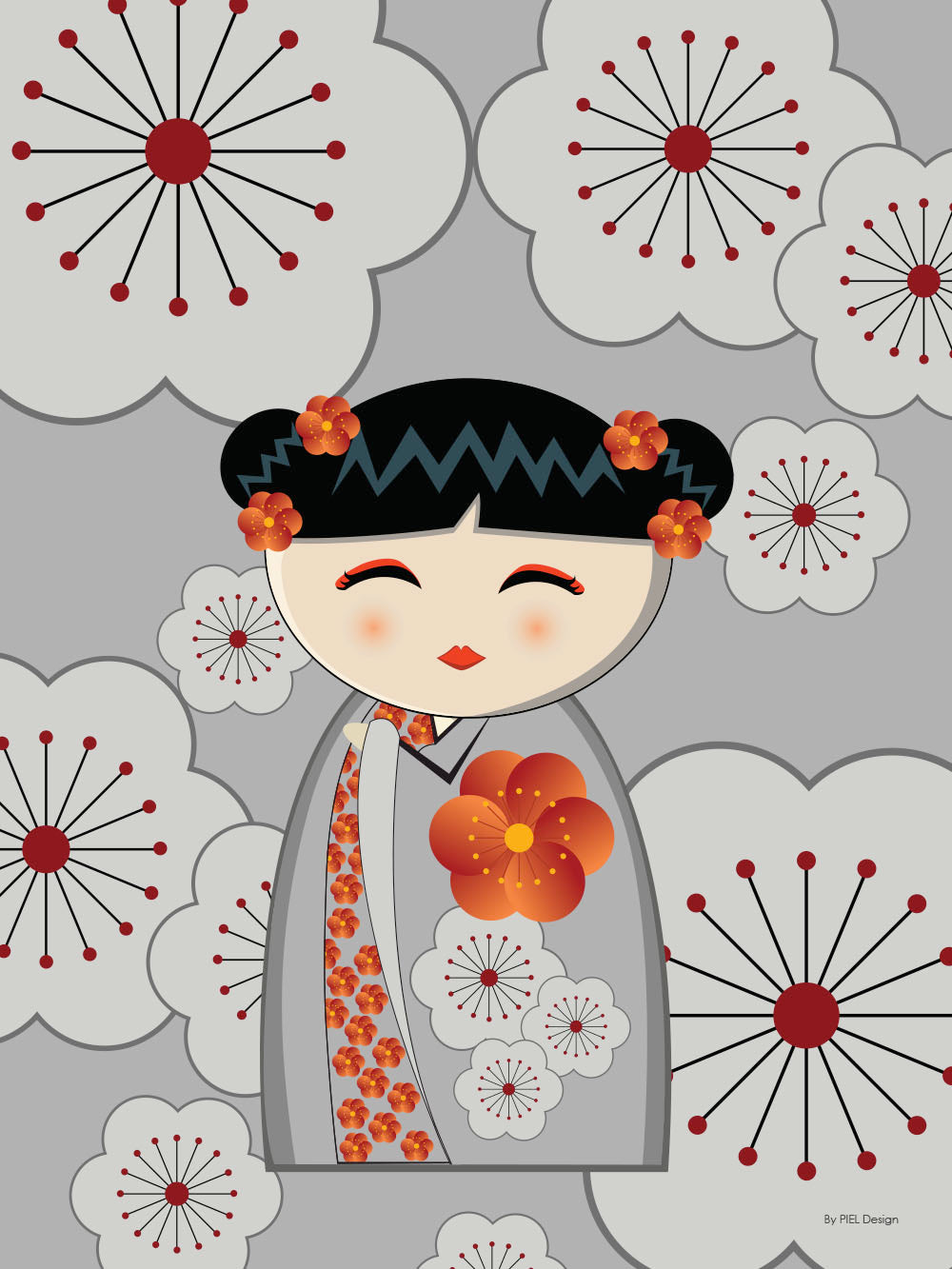 Avelena | Kokeshi Puppen #16