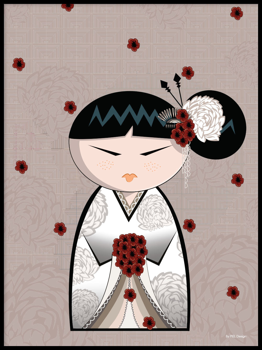 Avelena | Kokeshi Puppen #30