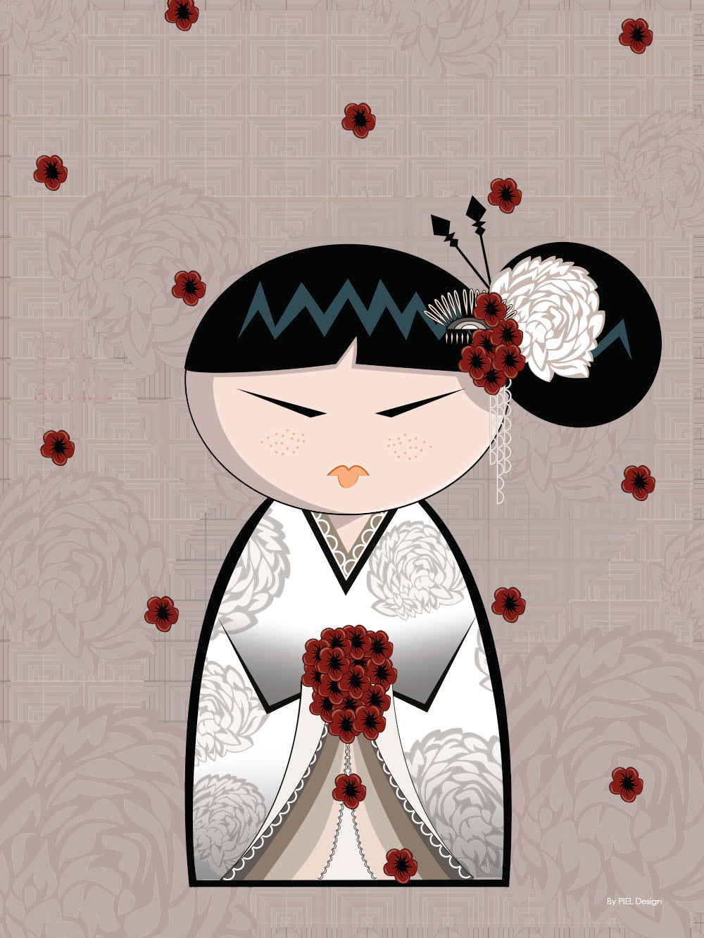 Avelena | Kokeshi Puppen #30