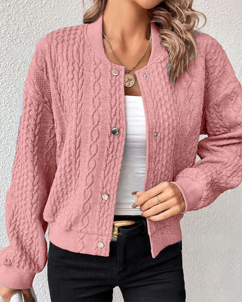 Avelena | Strickjacke für Damen mit Knopfblende