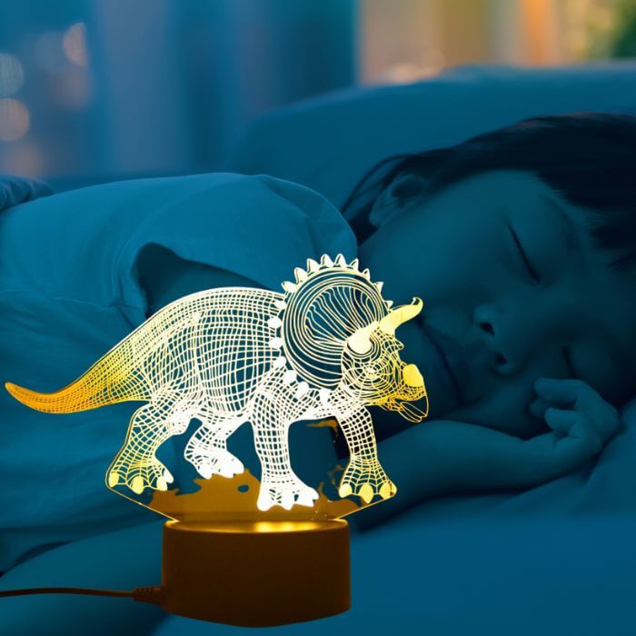 Avelena | Dinosaurierlampe - TriceratopsLamp™