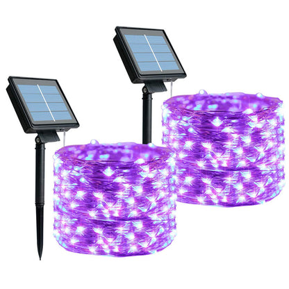 Avelena | Solar-Lichterketten für den Außenbereich | Wasserdichte Solar-Gartenleuchten