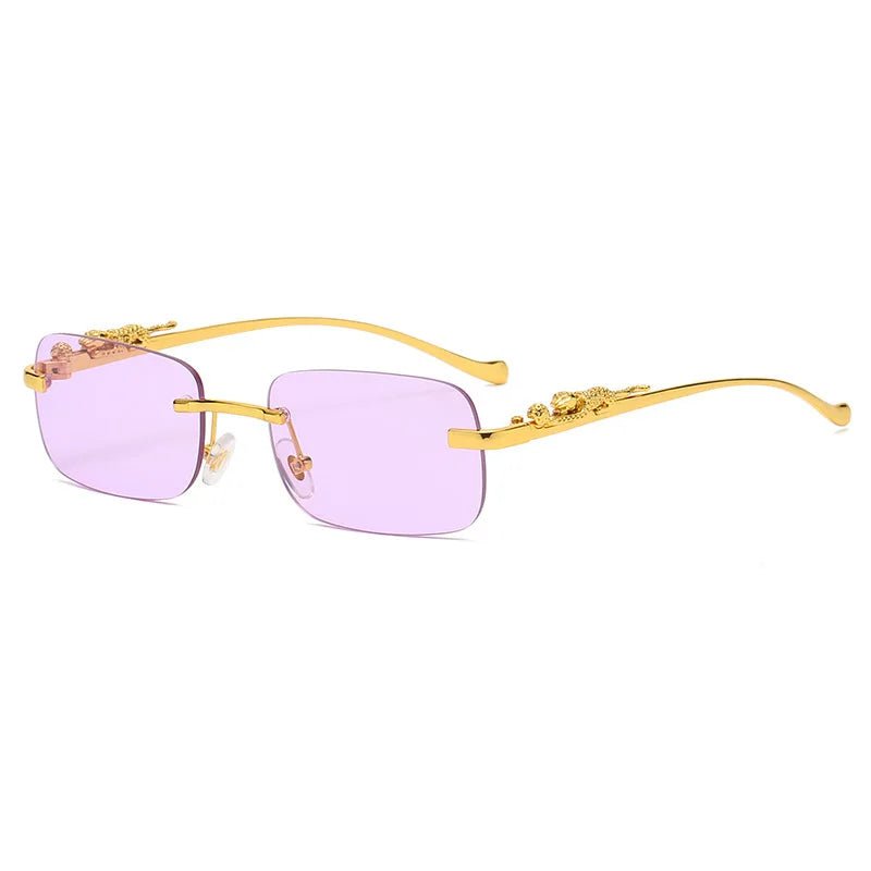 Avelena | LEOPARDVIEW – Stilvolle randlose Sonnenbrille mit UV400-Schutz