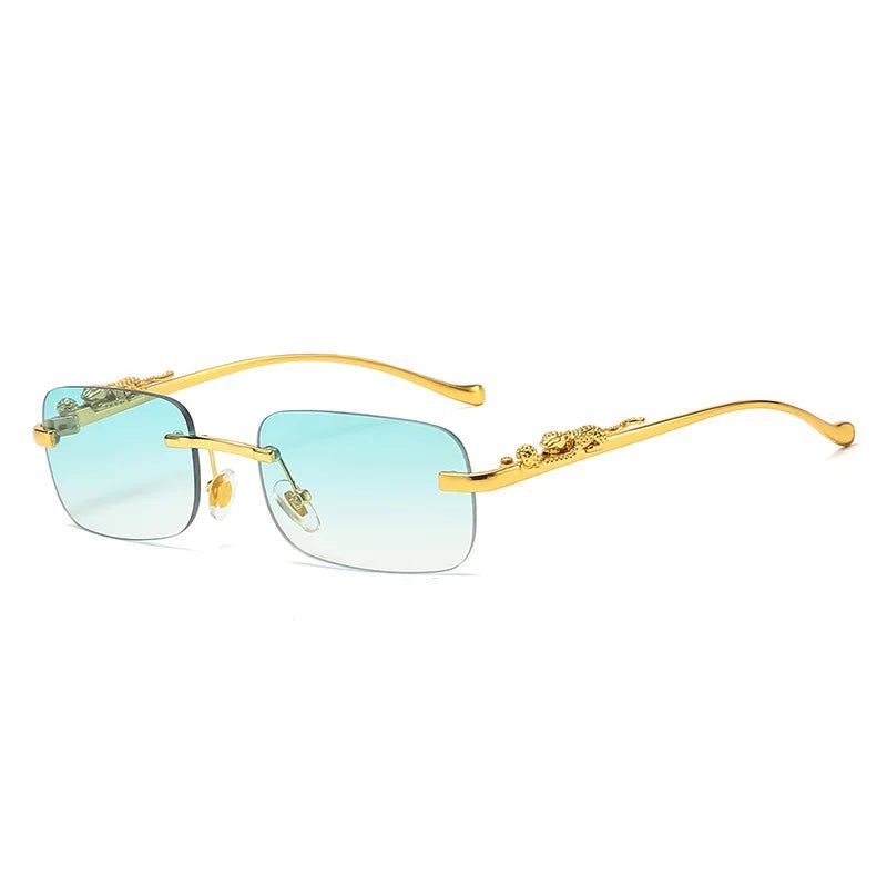 Avelena | LEOPARDVIEW – Stilvolle randlose Sonnenbrille mit UV400-Schutz