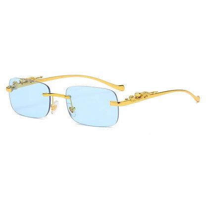 Avelena | LEOPARDVIEW – Stilvolle randlose Sonnenbrille mit UV400-Schutz