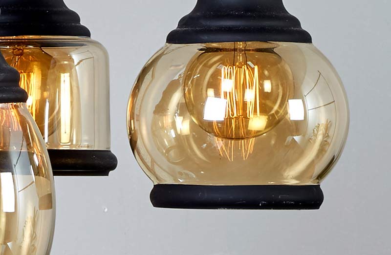 Avelena | Drei Licht Metall Pendel Lampe