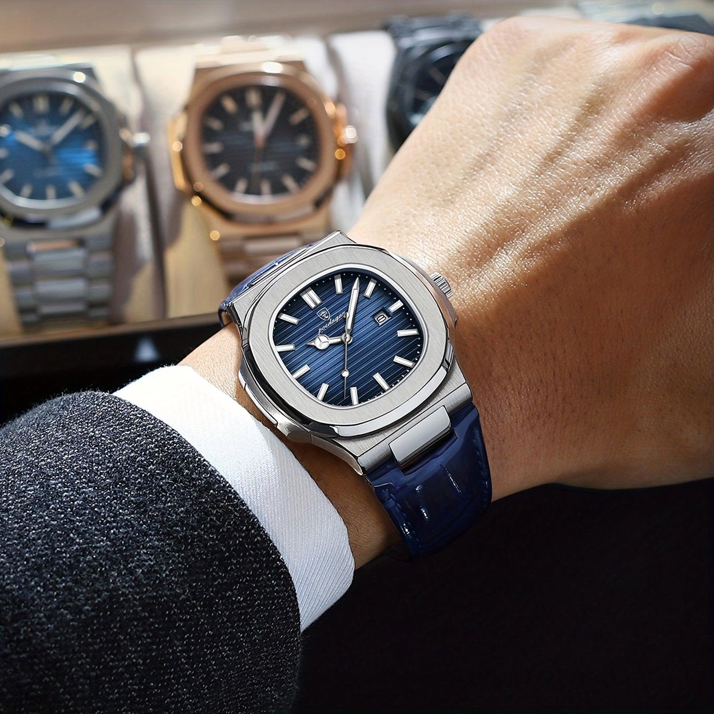 Avelena | Luxus Herrenarmbanduhr Tempus