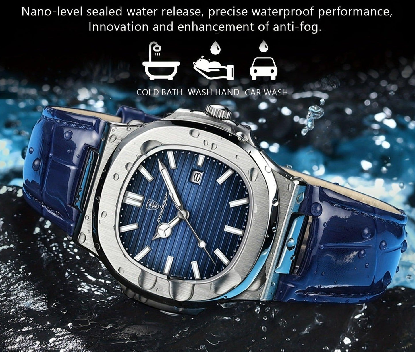 Avelena | Luxus Herrenarmbanduhr Tempus