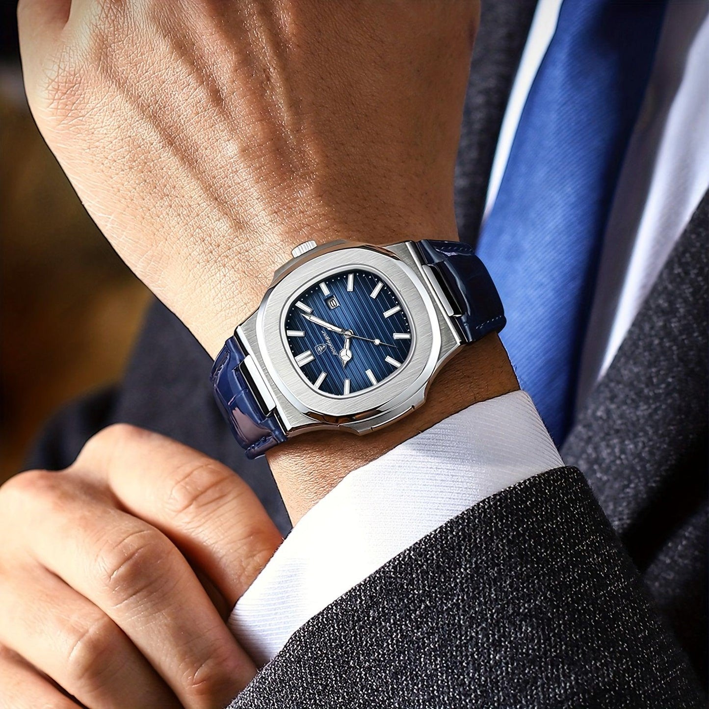 Avelena | Luxus Herrenarmbanduhr Tempus