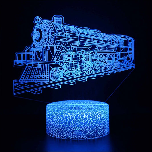 Avelena | 3D Lampe Lokomotive Vintage