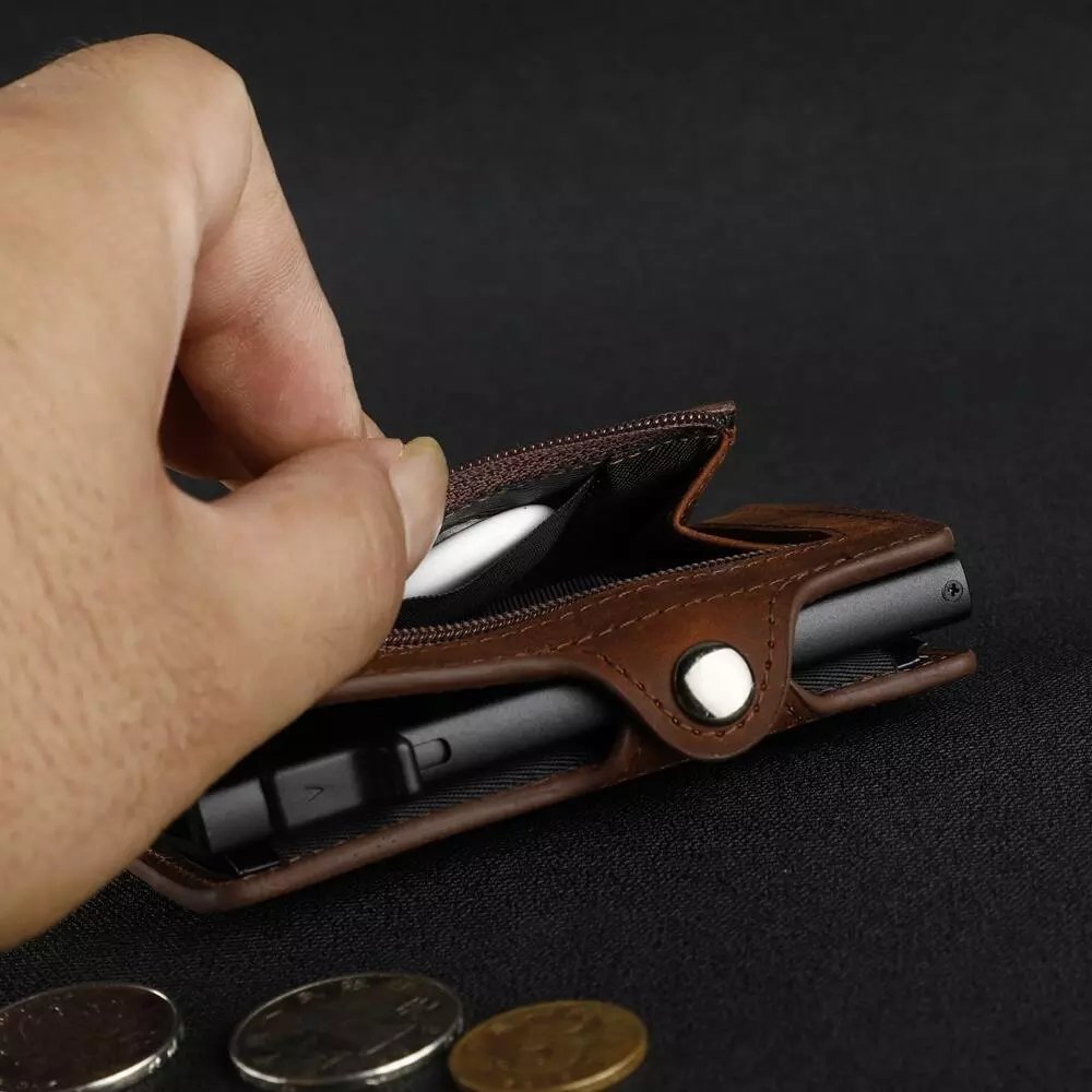 Avelena | Tasche und Kreditkartenhalter Rfid Schutz mit Reißverschluss