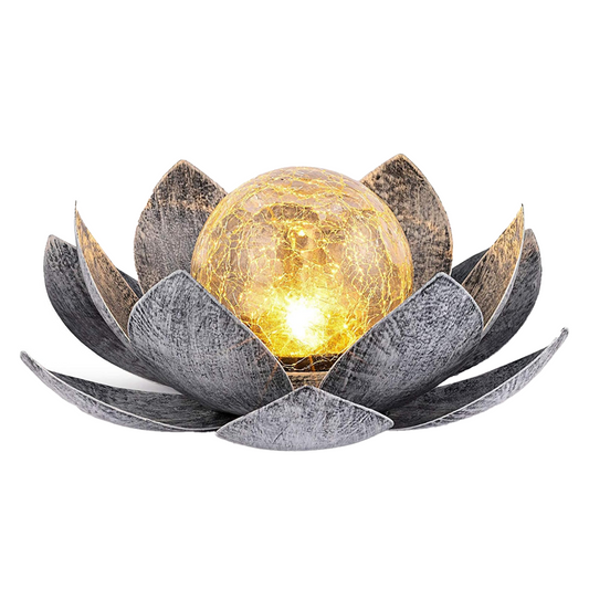 Avelena | Sonnenlicht Lotus - Solarpanel-Gartenleuchte