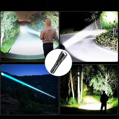 Avelena | 100.000 Lumen wiederaufladbare LED-Taschenlampe | Wasserdicht, stoßfest & ideal für Wandern, Notfälle & Stromausfälle