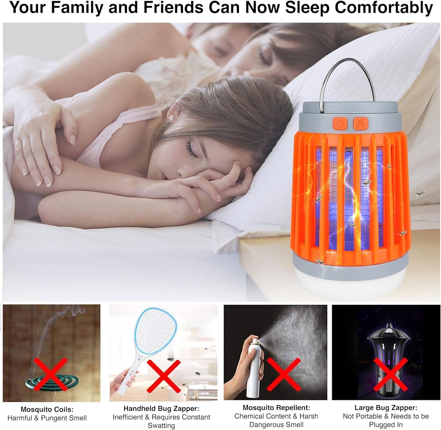 Avelena | 3-in-1 elektrischer Mücken- und Insektenvernichter mit UV-Licht und Ventilator für die Innen- und Außeninsektenbekämpfung