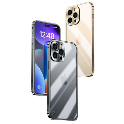 Avelena | Metall Luxus MagSafe Hülle für iPhone Pro Max - Schlankes und Stilvolles Design mit Maximalem Schutz