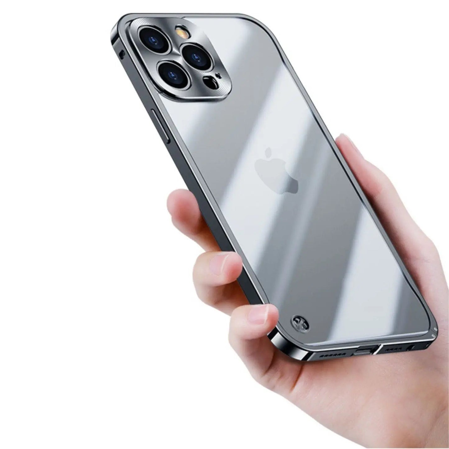 Avelena | Metall Luxus MagSafe Hülle für iPhone Pro Max - Schlankes und Stilvolles Design mit Maximalem Schutz