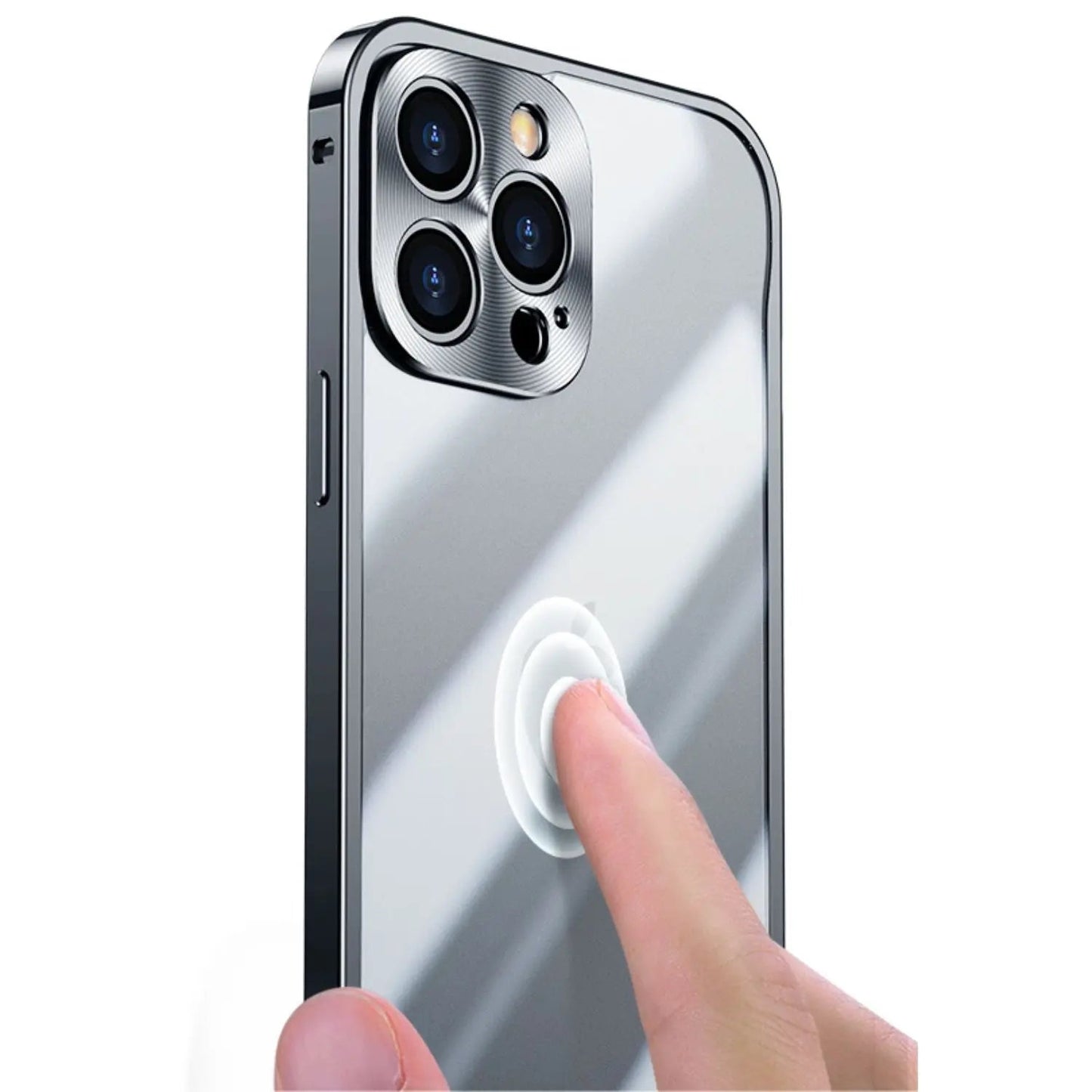 Avelena | Metall Luxus MagSafe Hülle für iPhone Pro Max - Schlankes und Stilvolles Design mit Maximalem Schutz