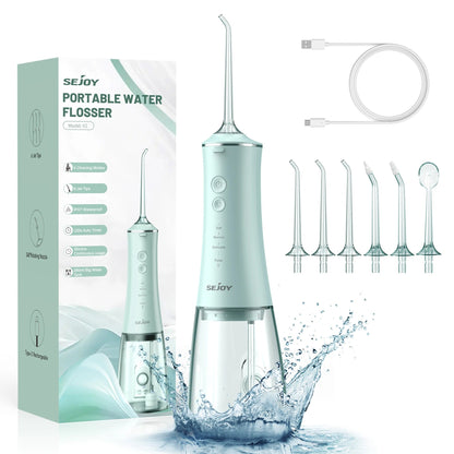 Avelena | Dental Water Flosser | Wiederaufladbar mit 4 Modi & Austauschbaren Düsen für Tiefenreinigung und Zahnfleischgesundheit