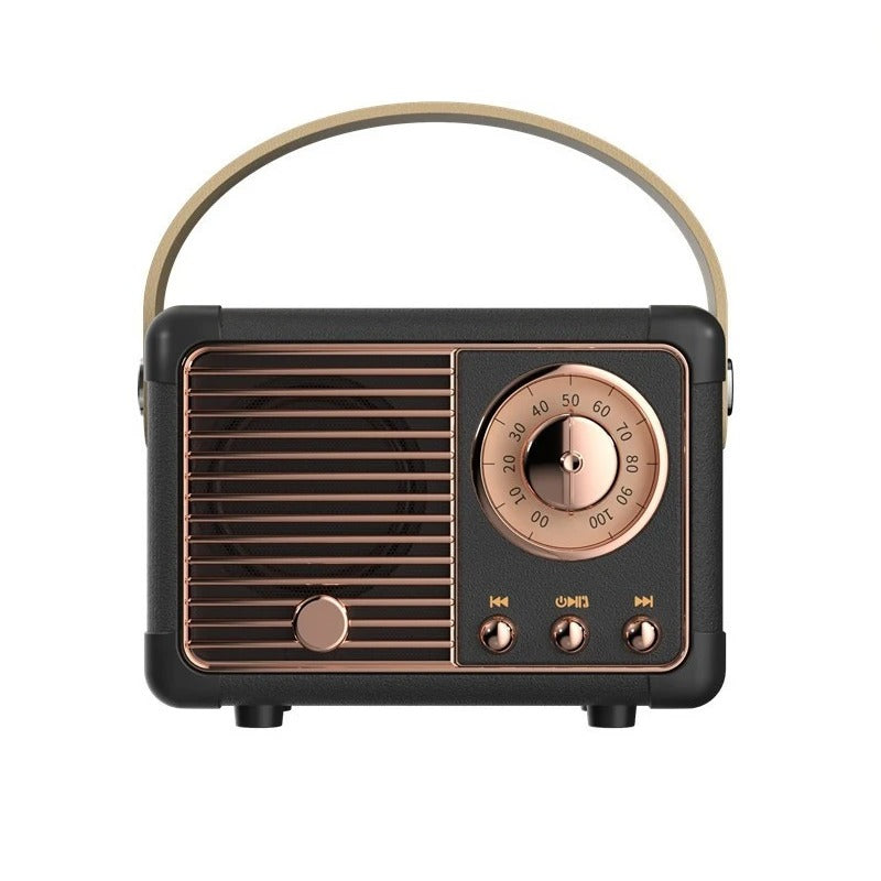 Avelena | EchoWave™ | Vintage Bluetooth-Lautsprecher mit Retro-Design | Tragbarer kabelloser Audio für Zuhause und im Freien