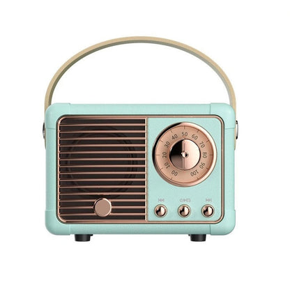 Avelena | EchoWave™ | Vintage Bluetooth-Lautsprecher mit Retro-Design | Tragbarer kabelloser Audio für Zuhause und im Freien